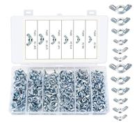 175 Pz Set di Dadi ad Alette, Dadi a Farfalla, Dado a Farfalla in acciaio SAE per Dispositivi Elettronici Macchinari, Viti ad Alette Fissaggio Strumenti Hardware