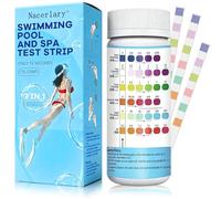 175 strisce reattive 7 in 1 per piscina, kit completo per l'analisi dell'acqua di piscine, spa e vasche idromassaggio, misura cloro, bromo, pH, durezza totale, alcalinità, acido cianurico