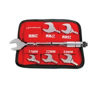 175001 Set chiavi dinamometriche 17-22-24-26-27-29 mm in valigetta Nero