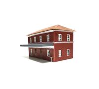 1756DM HO Stazione FS montata con pensilina illuminata come da foto scala 1:87