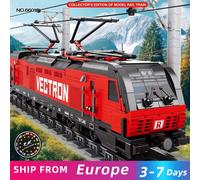 1757PCS Vectron Treno Passeggeri Building Blocks Città Trasporto Treno Decorazione del Desktop Ornamenti Bambini Giocattoli FAI DA TE Regali Di Compleanno Train Withbox