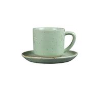 175ml/6oz Ceramica Latte Glaze Varied Flower Cup Famiglia giapponese Simple-Cream Green Coffee Cup