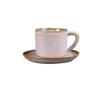 175ml/6oz Ceramica Latte Glaze Varied Flower Cup Japanese Household Simplicity-Pink Flower Coffee Cup