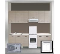 17612 Q.TA' 1 LAVELLO APPOGGIO INOX 1 VASCA DX + GOCCIOLATOIO SX 80 CM