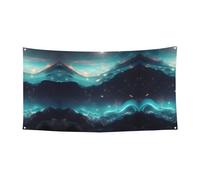 177,8 x 88,9 cm bandiera decorativa da appendere, festival indoor outdoor festa di Natale compleanno, science fiction stars party banner