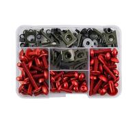 177 PZ M5 M6 Viti Bulloni Moto Fair Bolt Per YMA YZF R1 R15 R25 R3 R6 R125 MT03 MT07 MT10(Red)