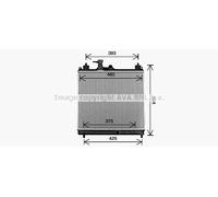 1770081P00 Radiatore Motore SUZUKI IGNIS 1.2 hybrid dal '16 ORIGINALE DENSO