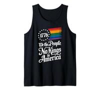 1776 We The People No Kings in America Orgoglio Rainbow Canotta