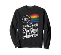 1776 We The People No Kings in America Orgoglio Rainbow Felpa