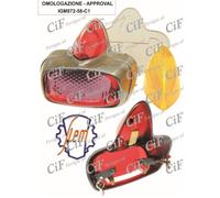 1777-OR FANALE FARO POSTERIORE COMPLETO SIEM VESPA GS 150 VS4T