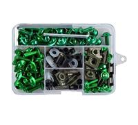 177PCS Kit Viti Per Parabrezza Moto Eurowagens Per Aerodinamica Verde