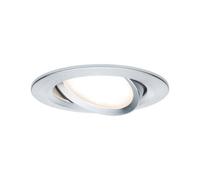 1782204 lampada da incasso led monocolore 6.5 w paulmann 93486 nova alluminio