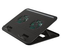 Trust Cyclone Supporto per Laptop, con 2 Ventole di Raffreddamento