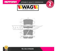 1788 Kit pastiglie freno, Freno a disco posteriore per Astra K (MARCA WAG)..