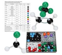 179 Pezzi Atom Link Modello Set di Struttura di Orbita Elettronica, Kit di Costruzione di Molecole per Strutture Inorganiche e Organiche - Chimica per Insegnanti e Studenti
