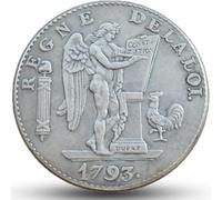 1793 Monete antiche francesi, collezione moneta argento napoleoniche, moneta antica Impero francese, monete vecchie europee, regalo vintage per collezionisti