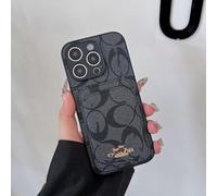 (17Air, Black Kou) Suitable for iPhone series, this retro card holder case is a luxury and trendy protective cover for your iPhone.
