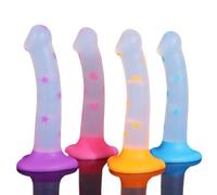 17CM Dildos Donne Giocattoli Sesso Carino Piccolo dildo anale per principianti Strap On dildo coppie/lesbica anale plug (blu)