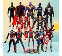 17cm Personaggio da collezione dei Supereroi Marvel Avengers, Guerre dell'Infinito, Iron Man, Spider-Man, Hulk, Anti-Hulk, , Thor, per decorazione casa/ufficio, regali per feste di compleanno 17CM-18,