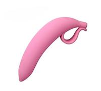 17cm Silicone Banana Dildo, Anale G Spot Massager, Simulazione Penis Prostate Stimulate Anal Plug per le Donne (Rosa)
