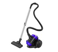 17KPA Aspirapolvere a cilindro senza sacchetto, 1200 W, potente aspirapolvere elettrico per peli di animali domestici con spazzola 2 in 1, prolunga telescopica per casa, commerciale e industriale