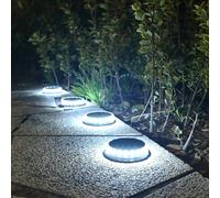 (17ledcold-1pcs) 17 LED luci solari per esterni Luce solare impermeabile da terra per