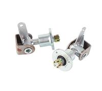 17mm 3 Stud Front Wheel Hub Bearing Flange with Steering Knuckle Spindle for 5in Tires, Left and Right Replacement Kit for Go Kart ATV Quad Bike