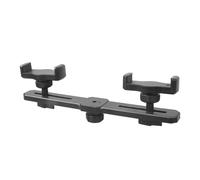17mm Due Telefono Holder Stand Evidenziando Rotazione Completa Per La Trasmissione Video Registrazione Treppiedi Compatibile Utenti Auto Doppio Telefono Parentesi Trasmissione in diretta