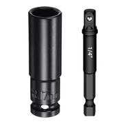 17mm Impact e 1/4 '' Impact Adapter 1/2 '' Drive Socket e 1/4 '' Hex Shank Impact Adapter per utensili elettrici
