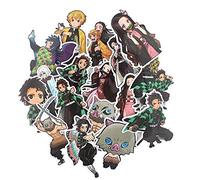 17pcs Anime Demone Slayer Kimetsu No Yaiba Adesivo Impermeabile PVC Skateboard Bagagli Moto Chitarra Kid Boy Vsco Sticker