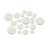 17pcs Clarinet Pads Clarinetto Fiato Strumento Pad Morbido Feltro E Pelle di Pecora di Alta qualità Principalmente Bianco