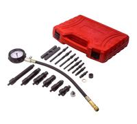 17pcs Diesel Engine Compression Tester Kit Pressure Test Tools Gauge 0-1000PSI