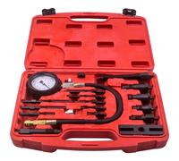 17pcs Engine Automotive Compressor Set Kit Test Diesel Compression Tester Tool
