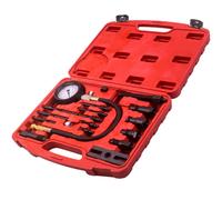 17pcs Engine Cylinder Compression Tester Testing Kit Gauge 0-70 Bar / 0-1000PSI