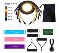 17Pcs Fasce Resistenza Corda Elastica Allenamento & Physical Terapia Palestra