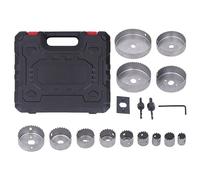 17Pcs Hole Saw Kit with Incisive Teeth - Fast Cutting, Hole Cutter for Woodworking, DIY Projects, and Home Improvement - Suitable for Wood, Plastic, Metal