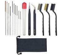 17pcs Stampante 3D Ugello Kit di Pulizia In Acciaio Inox Estrusore Ugello Aghi di Pulizia Pinzette Spazzole antistatiche per Stampante 3D