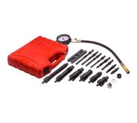17PZ KIT TESTER PRESSIONE COMPRESSIONE CILINDRI MOTORE AUTO E MOTORI DIESEL SET