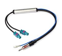 18.1' Antenna radio speciale per auto Amplificatore di segnale radio AM/FM Doppia antenna radio RF Fakra Adattatore antenna per VW Per Audi Unità stereo per auto Ricevitore