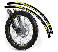 18 & 21 INCH Dirt Bike Cerchio Protettori Ruota Calcomanie Nastro Scheda Grafica