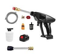 18-21V 30Bar Pistola A Spruzzo D'acqua For Lavaggio Auto Ad Alta Pressione Senza Fili Generatore Di Schiuma For Rondella Portatile For Batteria Pulizia Precisa Efficiente(One big battery)