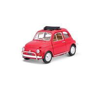 Burago Fiat 500L 1968 Rosso in Metallo Pressofuso Modellino Auto in scala 1:24