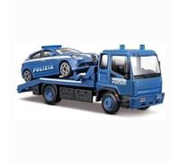 18-31425 Bburago - Carro attrezzi Polizia + auto - Scala 1:43