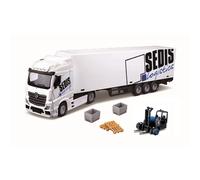18-31471 Bburago - CAMION CON RIMORCHIO - MERCEDES BENZ ACTROS - CON RIMORCHIO S