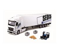 Bburago Mercedes Benz Actros Logistica con Accessori