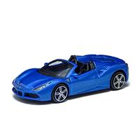 18-36000 Bburago Ferrari Race&Play - Ferrari 488 Spider, blu - Scala 1:43