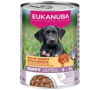 18 + 6 gratis! 24 x 400 g Eukanuba - Puppy Ricco di agnello con patate