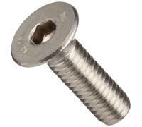 18 - 8 stainless steel socket Cap Screw, Plain Finish, VENTED, Flat Head, Internal hex Drive, 10 mm length, Fully Threaded, M5 - 0.8 Metric Coarse Threads (confezione da 10)