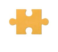 18 adesivi murali in feltro con puzzle 3D Simplicity, bacheca fotografica, sfondo da parete, in sughero, decorazione per Foto, Appunti, Immagine(Orange yellow)