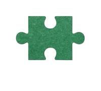 18 adesivi murali in feltro con puzzle 3D Simplicity, bacheca fotografica, sfondo da parete, in sughero, decorazione per Foto, Appunti, Immagine(Green)